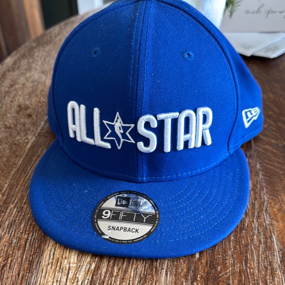 Blue Snapback Hat with Star Logo